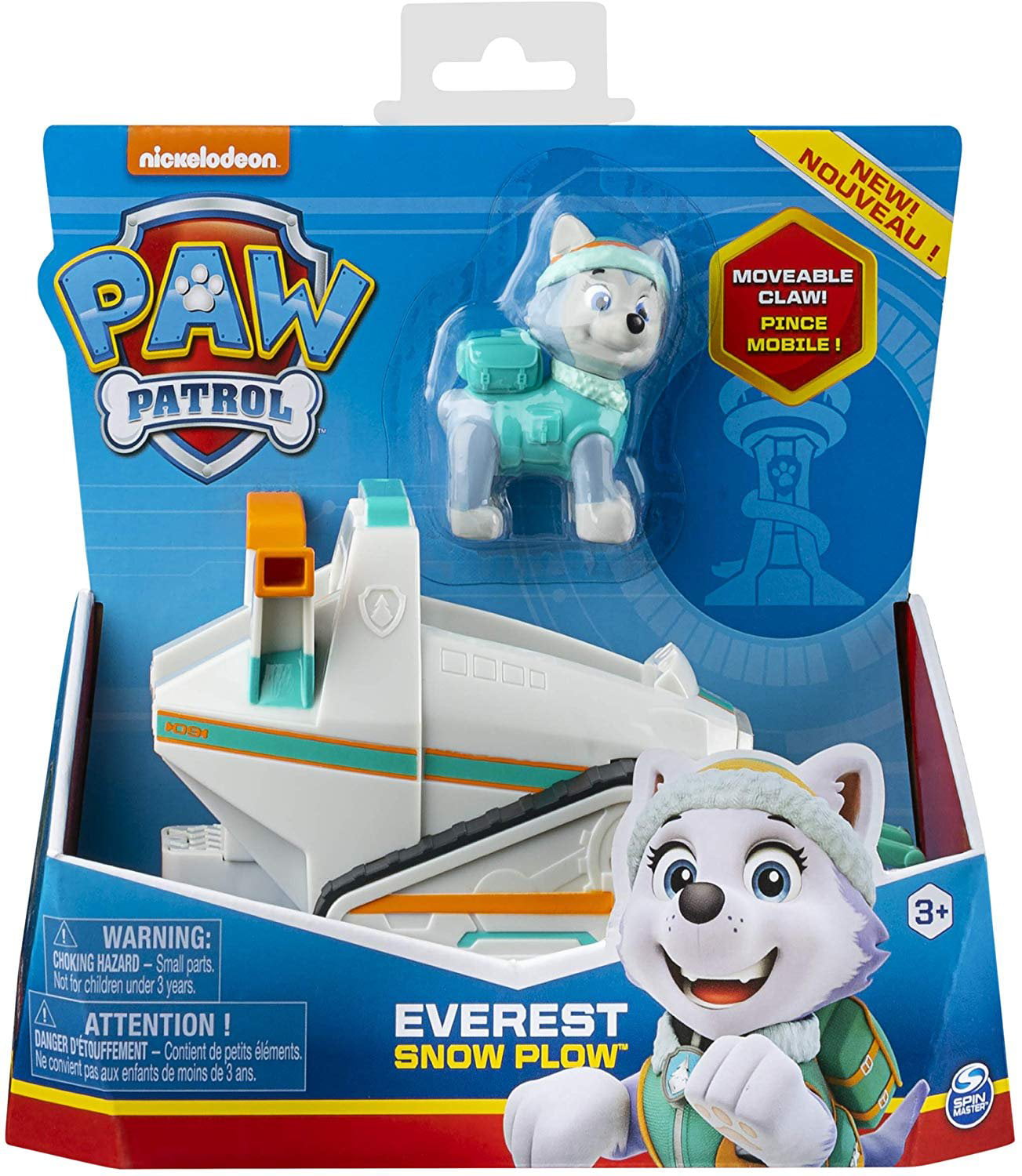 PAW Patrol Everest Snow Plough Action Figure Set， 2 Pieces