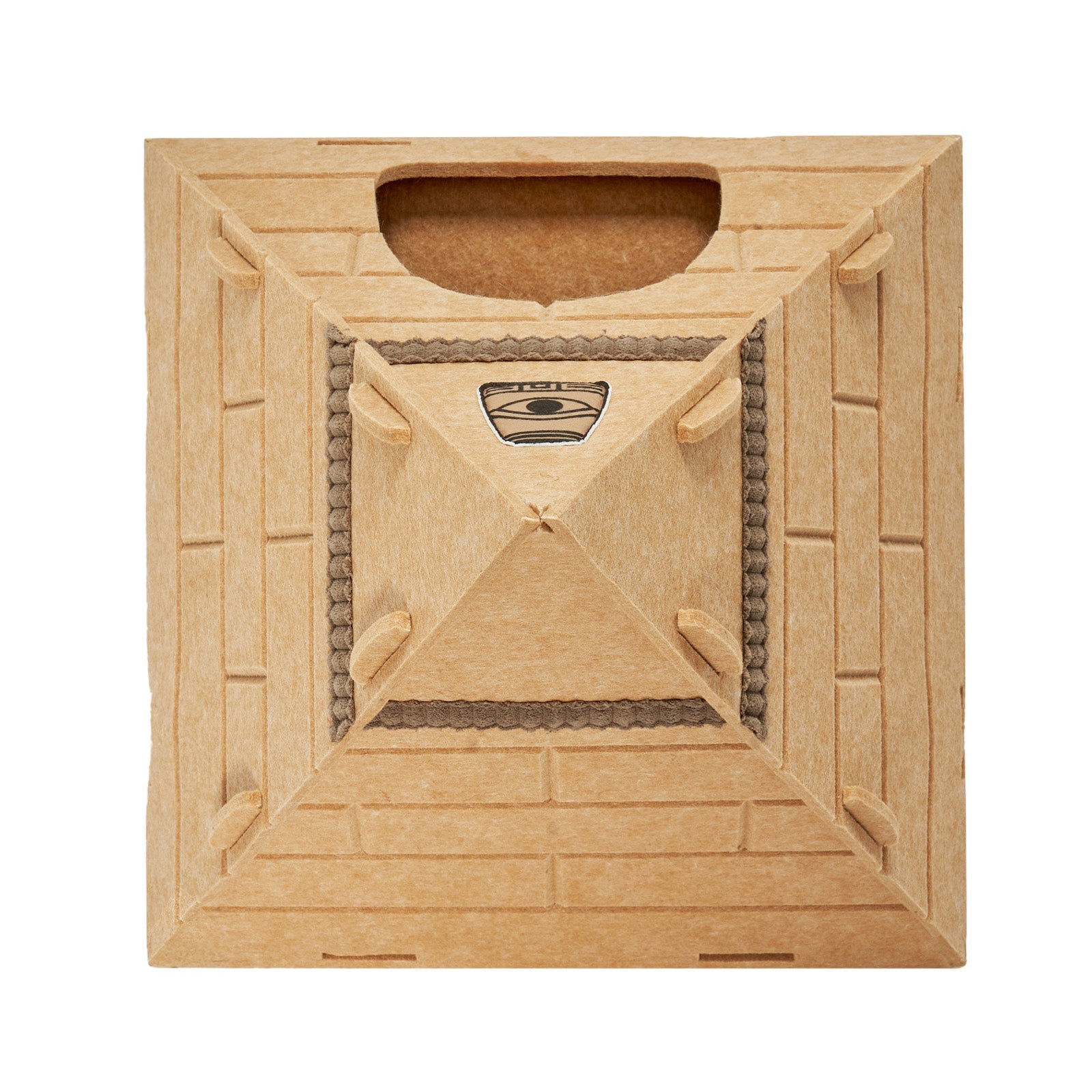 Pyramid Felt Cat Bed | Cat House – Secure Sleep & Scratching