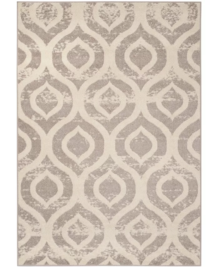 Safavieh Amsterdam Ivory and Mauve 4' x 6' Outdoor Area Rug