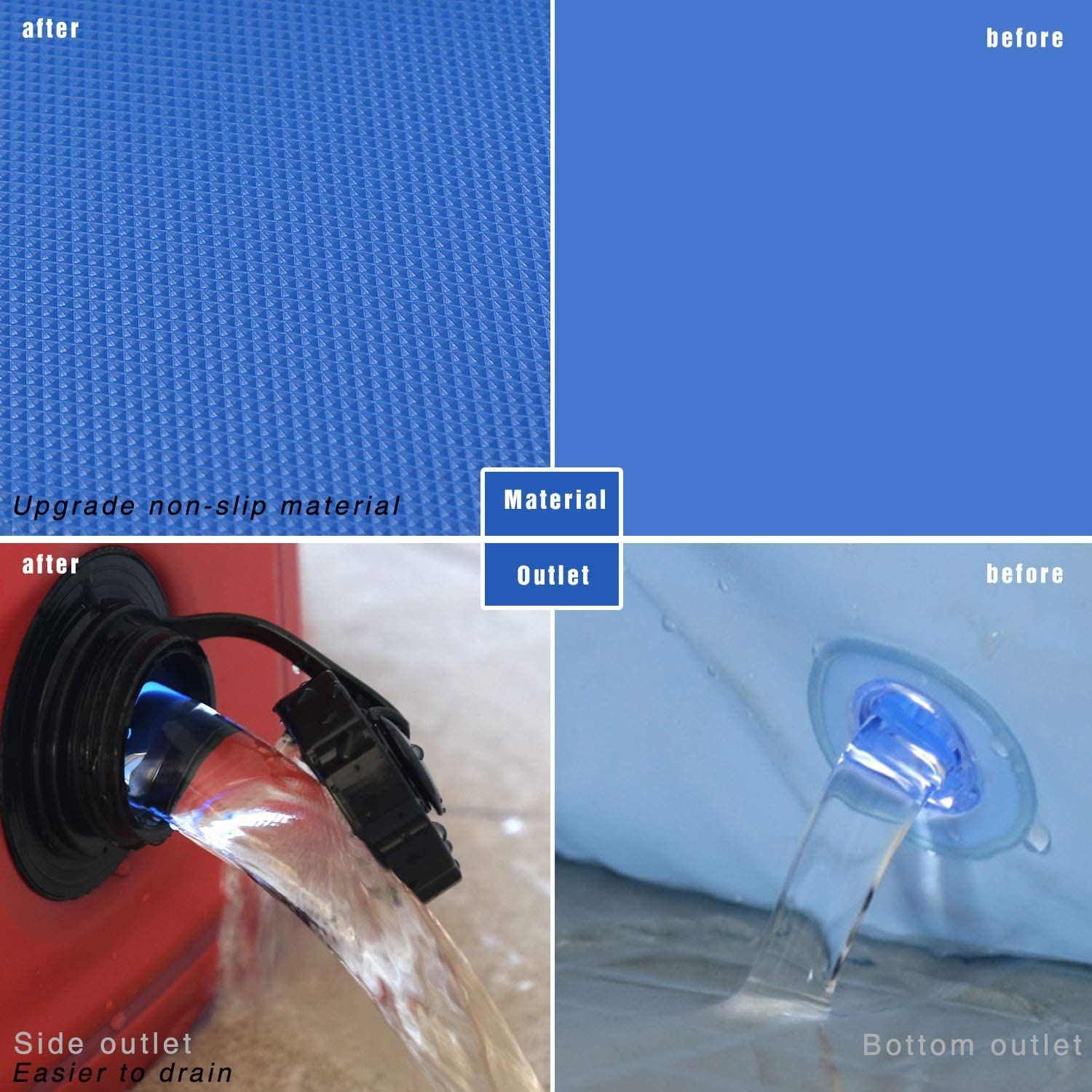 Intera Foldable Pet Swimming Pool Portable Dog Pool Kids Pets Dogs Cats Outdoor Bathing Tub Bathtub Water Pond Pool and Kiddie Pools