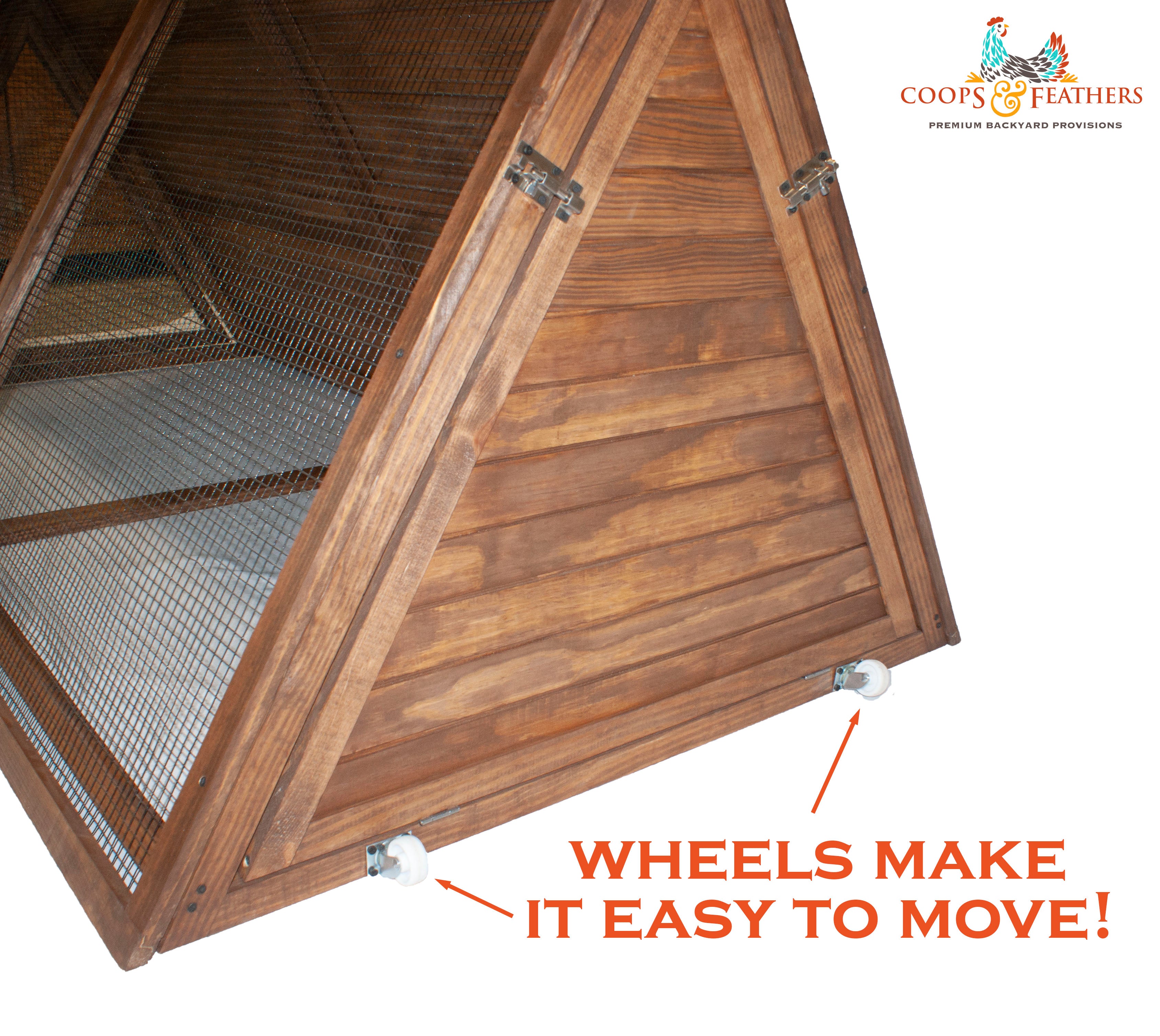 Coops and Feathers Chicken Tractor-Mobile