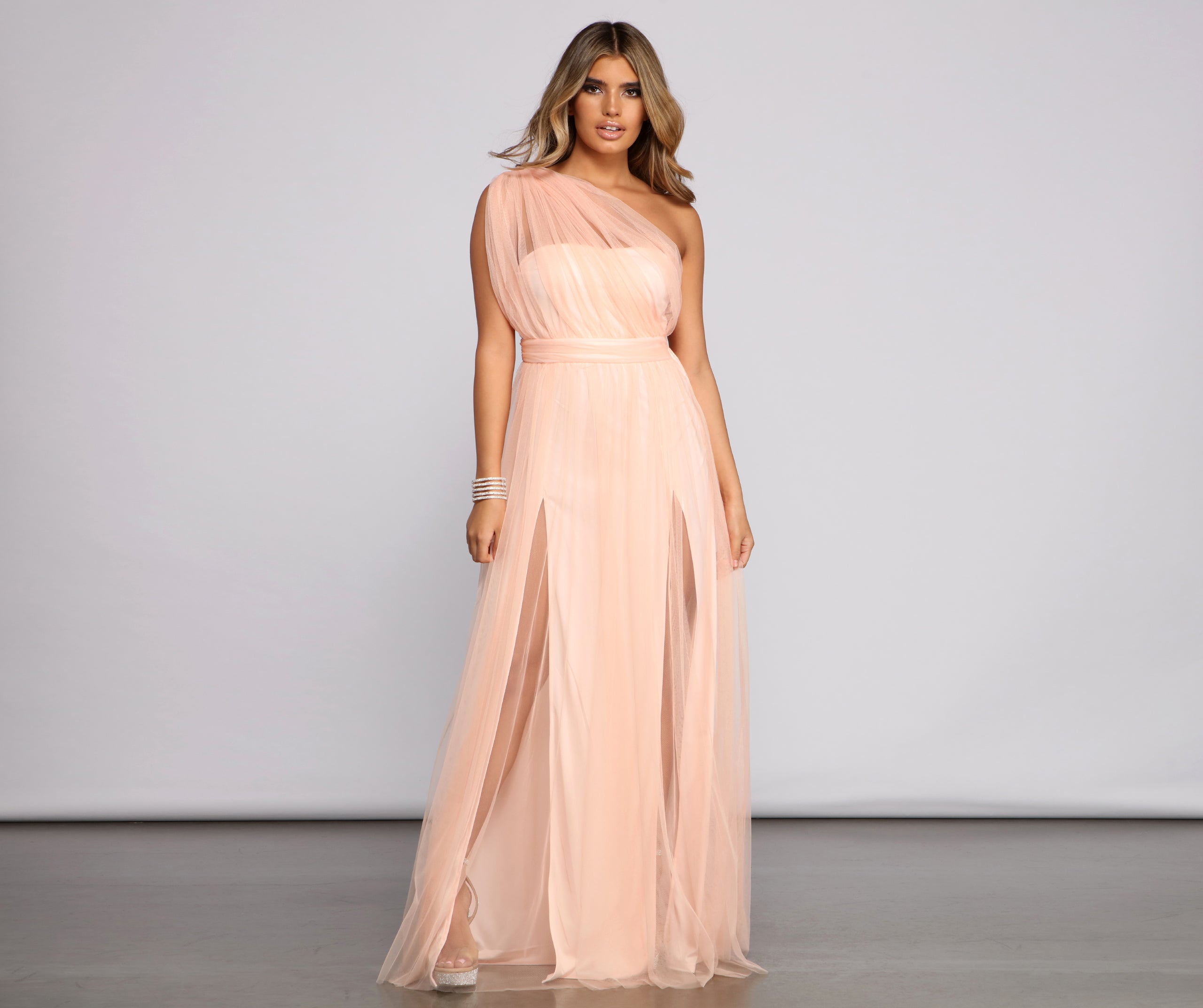 Rebecca Tulle A-Line Formal Dress