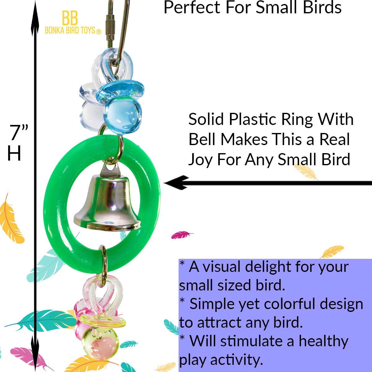 Bonka Bird Toys 1907 Ding-a-ling Bird Toy.