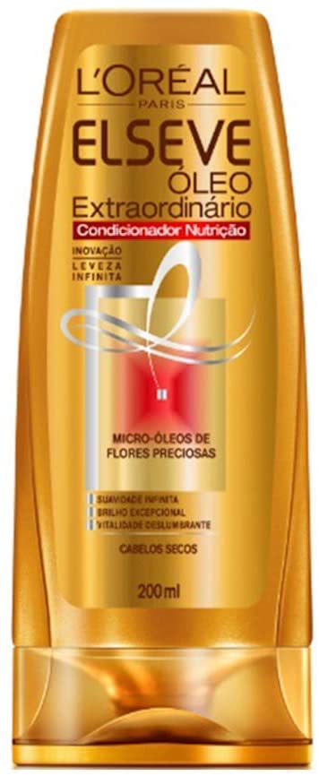 Condicionador Nutricao L'Oreal Paris Elseve Oleo Extraordinario para cabelos secos - 200 ml