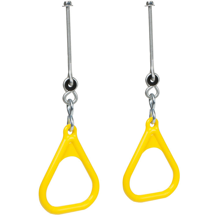 Swing Set Stuff Inc. Trapeze Rings with Swing Hangers (Yellow)