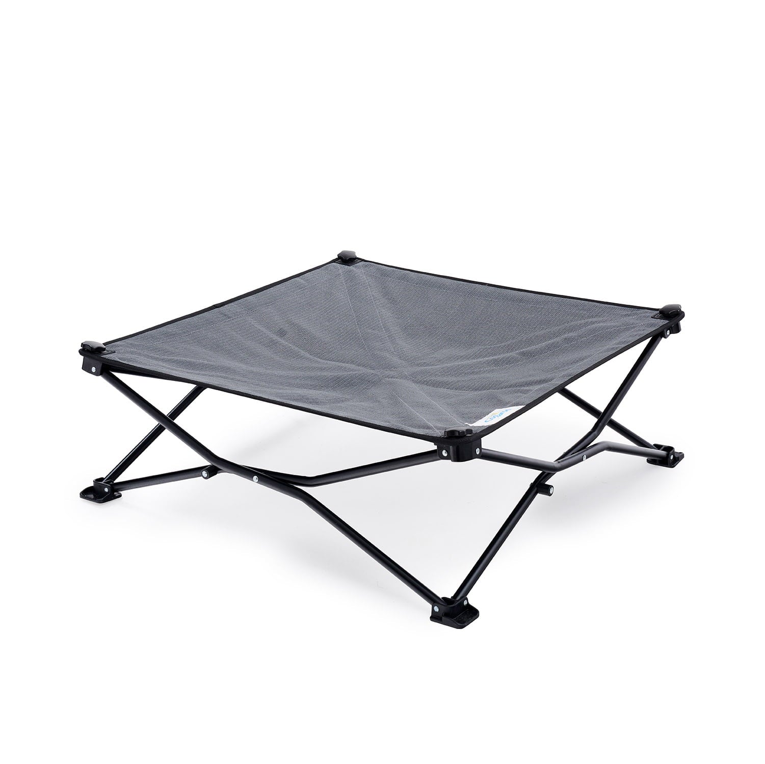 Coolaroo On the Go Elevated Travel Dog Bed， Medium， Steel Gray