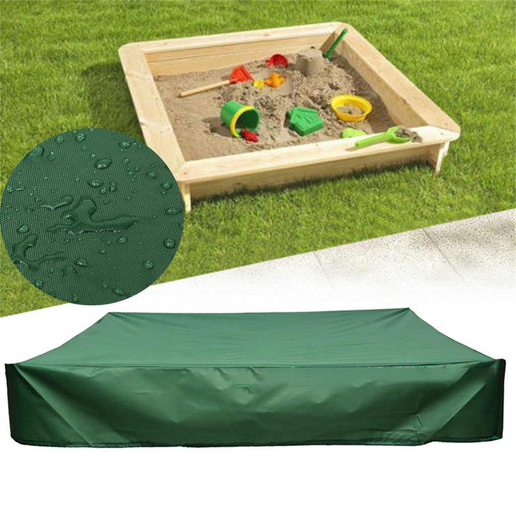 Fridja Sandbox Cover With Drawstring Waterproof Dustproof Protection Green