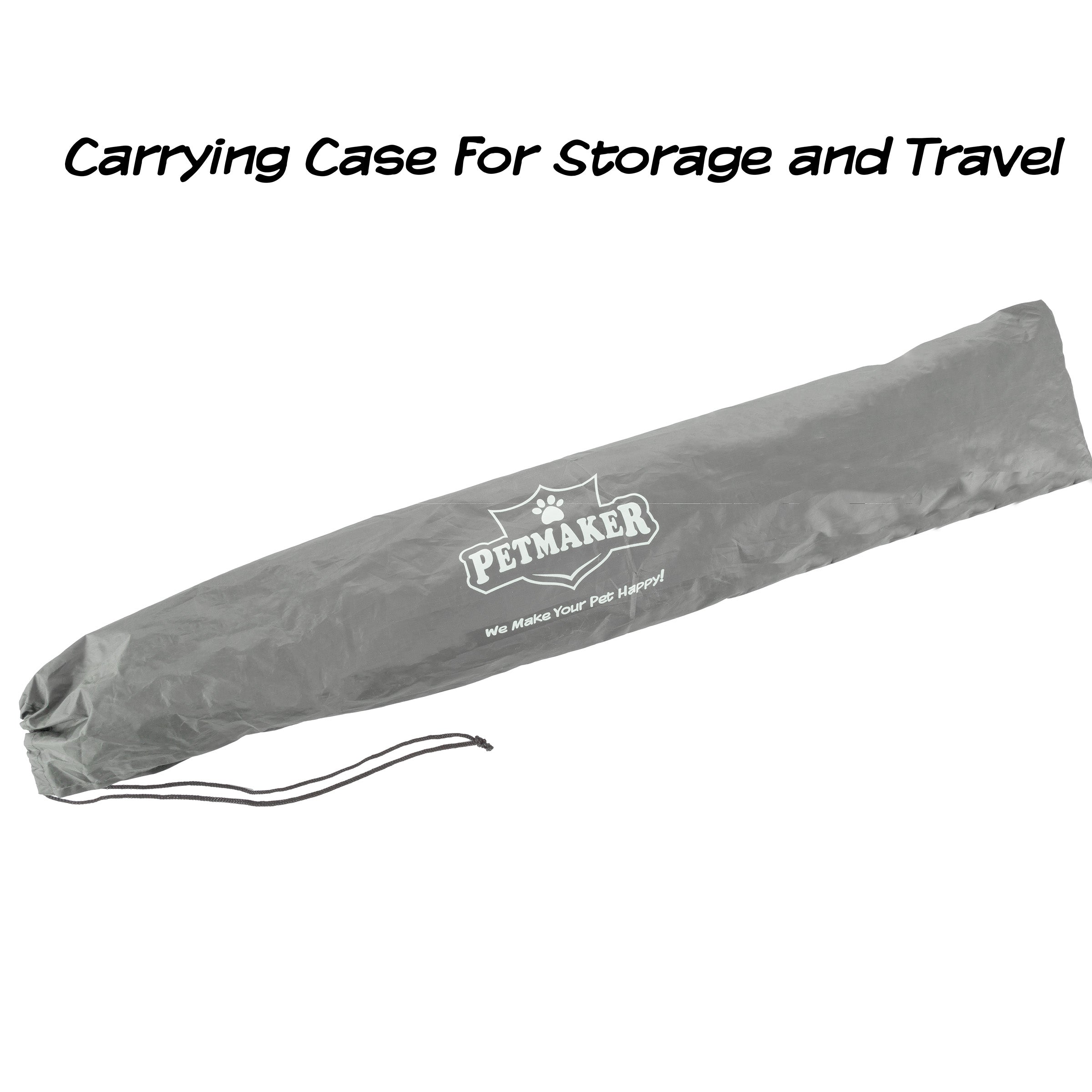 Elevated Dog Bed - 24.5x18.5-Inch Portable Pet Bed with Non-Slip Feet - Indoor/Outdoor Dog Cot or Puppy Bed for Pets up to 25lbs by PETMAKER (Gray)