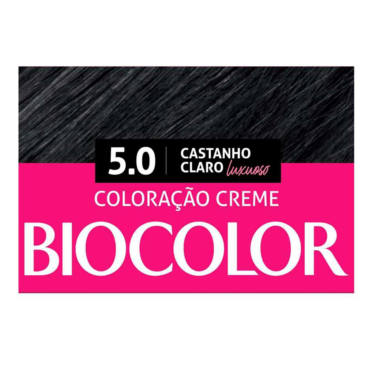 Tinta de Cabelo Biocolor Mini Kit Castanho Claro Luxuoso 5.0