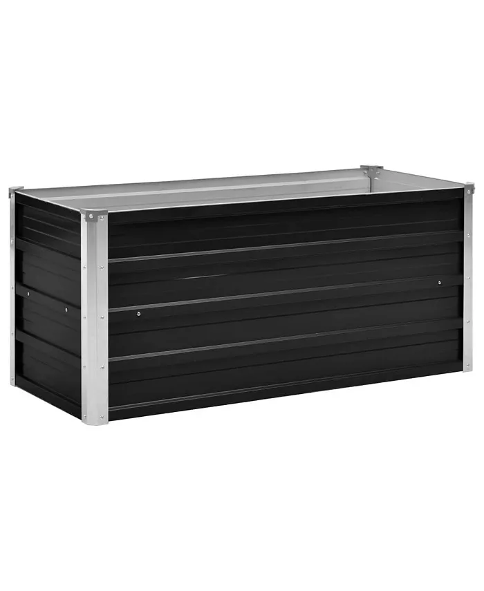 vidaXL Garden Raised Bed Anthracite 39.4