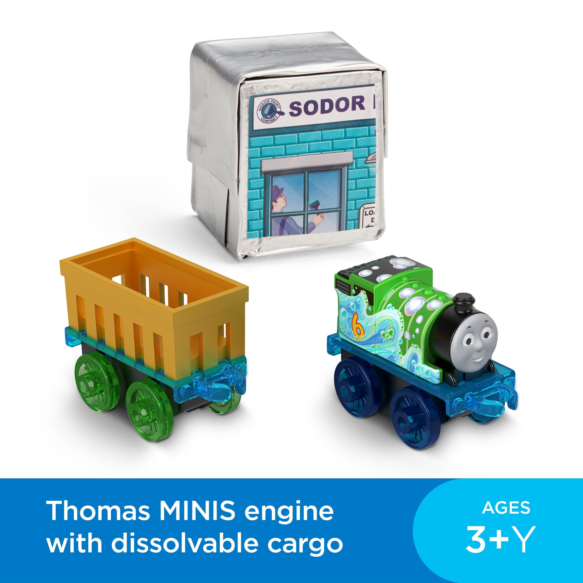 Thomas and Friends MINIS Fizz 'n Go Cargo Surprise Percy and Alien