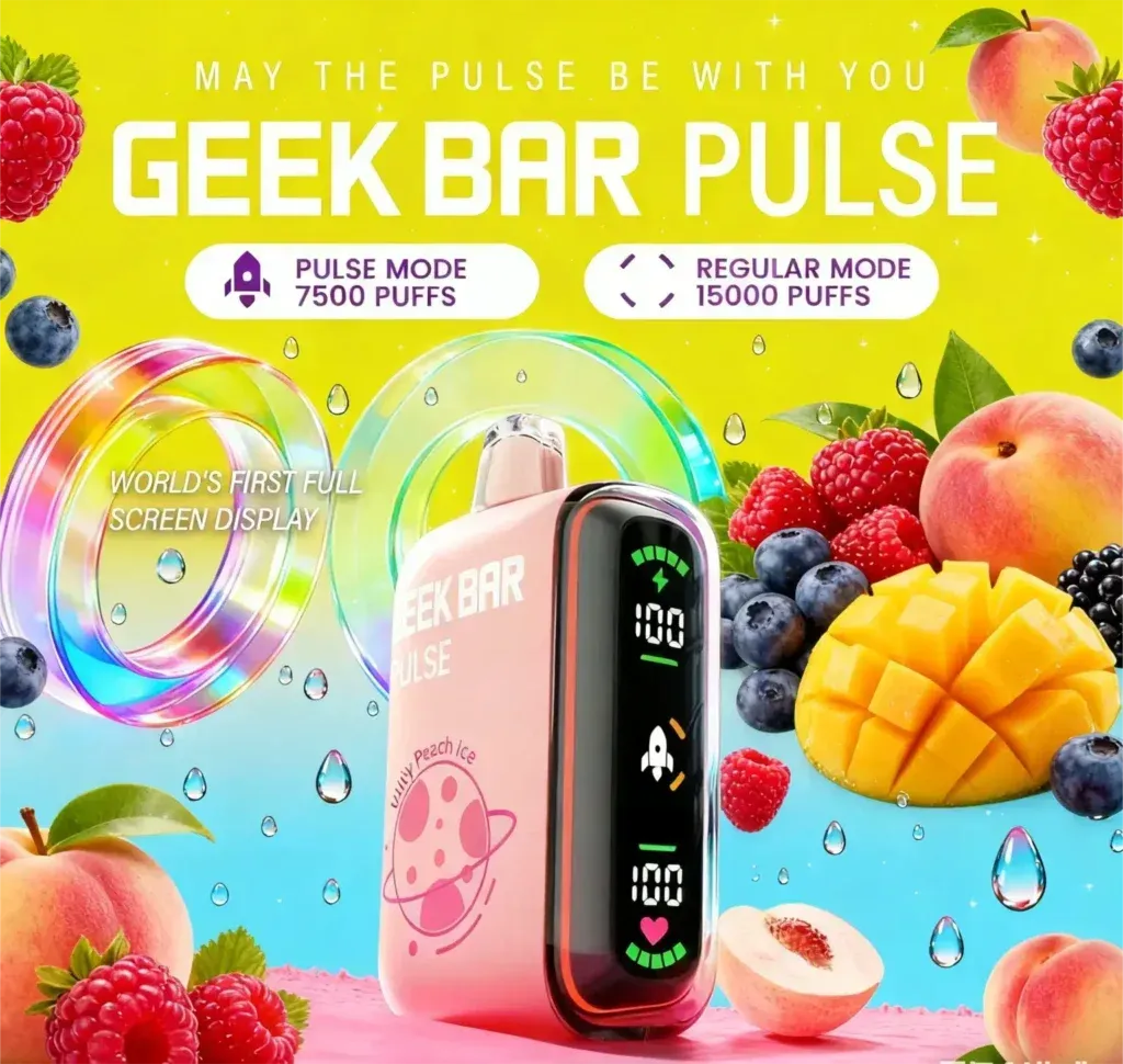 🔥GEEK BAR Pulse 15000 Puffs new - 15+ Flavour Choices 🍇🍉🍋