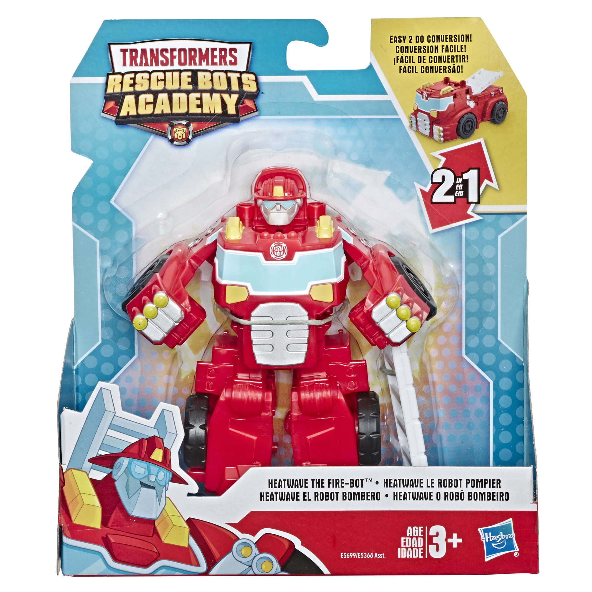 Transformers Rescue Bots Academy Heatwave the Fire-Bot Converting Toy Action Figure