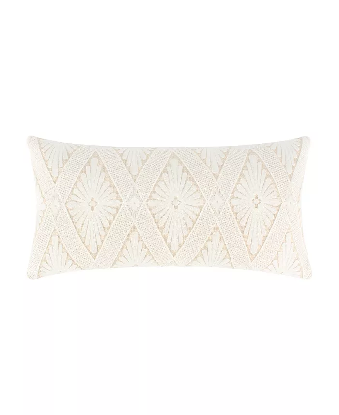 Levtex Home Lorrance Embroidered Decorative Pillow， 18
