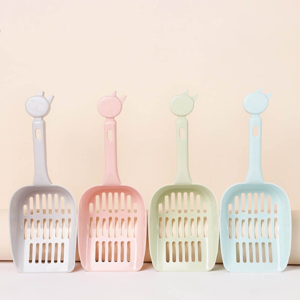 Plastic Cute For Rabbit，Dog Large Cat Box Scooper Poop Picker Shovel Litter Scoop Cat Supplies BLUE