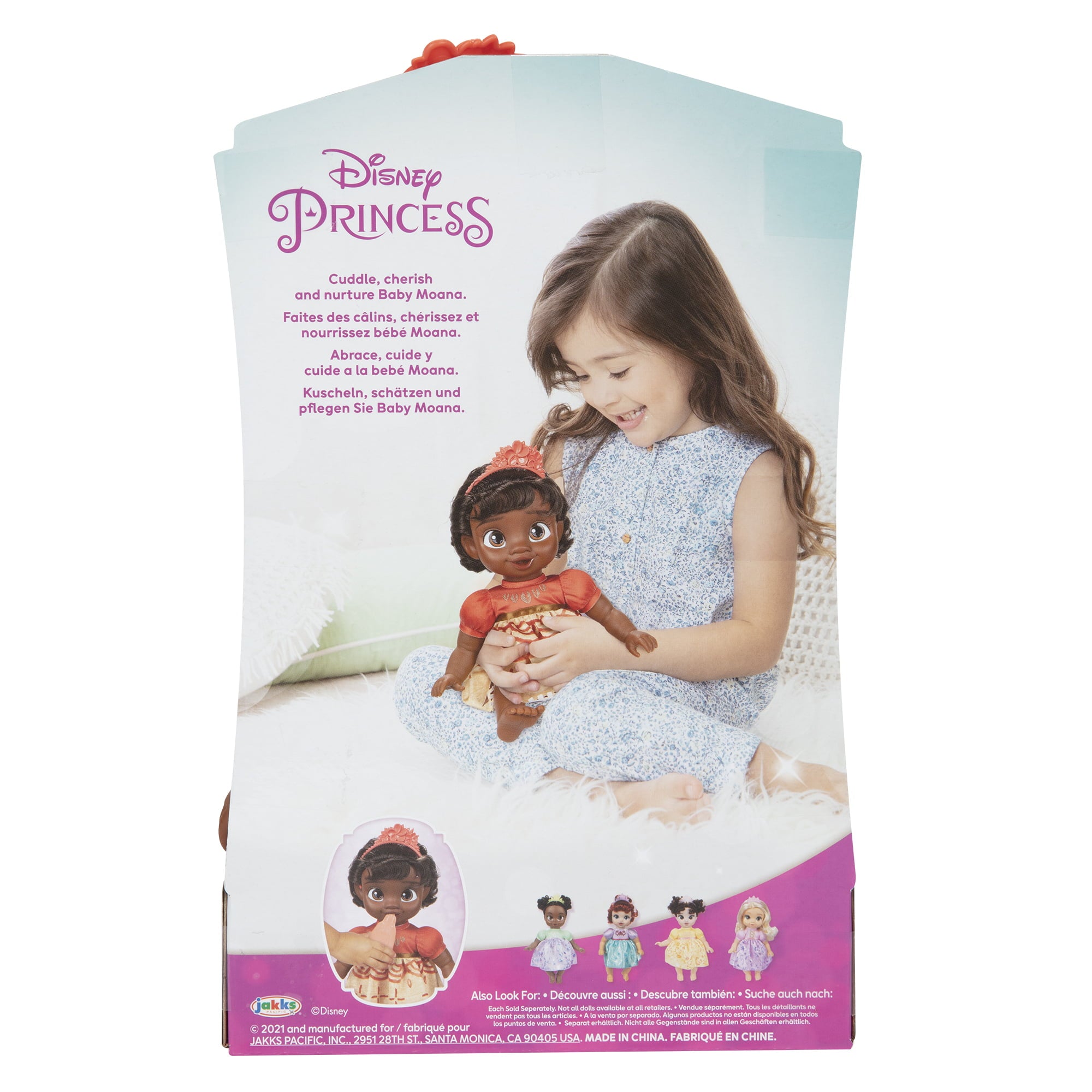 Disney Princess Deluxe Moana Baby Doll Includes Tiara and Bottle for Children Ages 2+