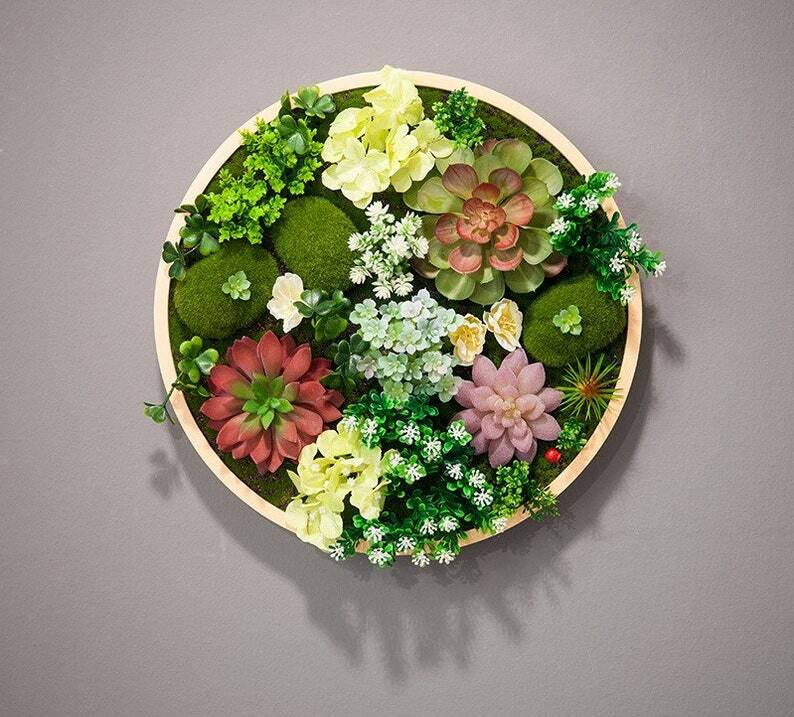Succulent Wall Art Home Decor | Faux Succulents | Decor Living Wall Ar