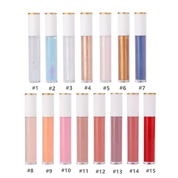 25 color vegan makeup custom private label lipgloss