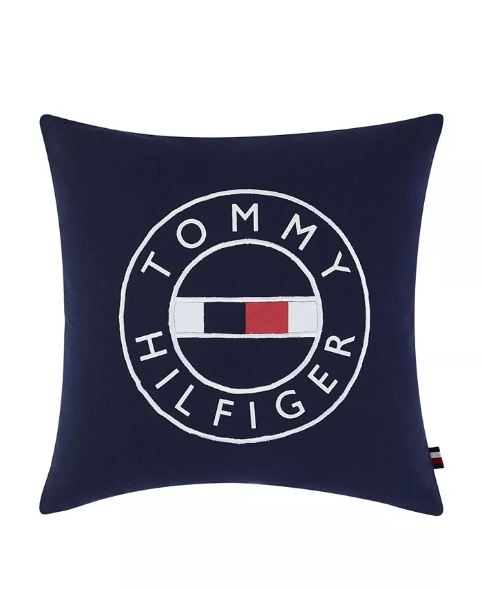 Tommy Hilfiger Circle Flag Decorative Pillow， 18
