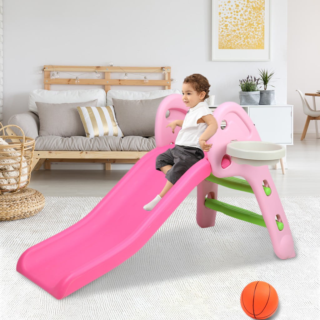 Children  Slide - Toddler Indoor Slide for Living Room and Children's Room in White. Slide for Toddlers Aged 1.5 - 4 Years