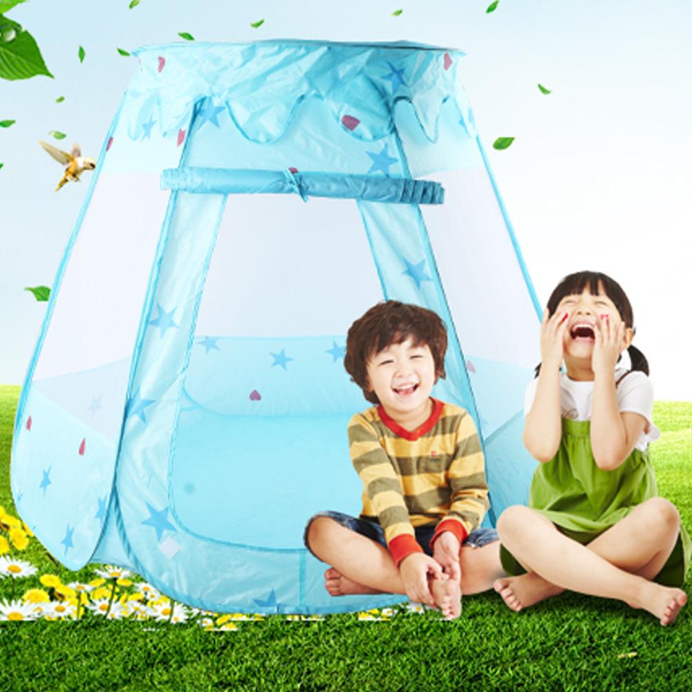Baby Play Tent Girls Boys Princess Toy Kids Indoor Playhouses Tent (Blue