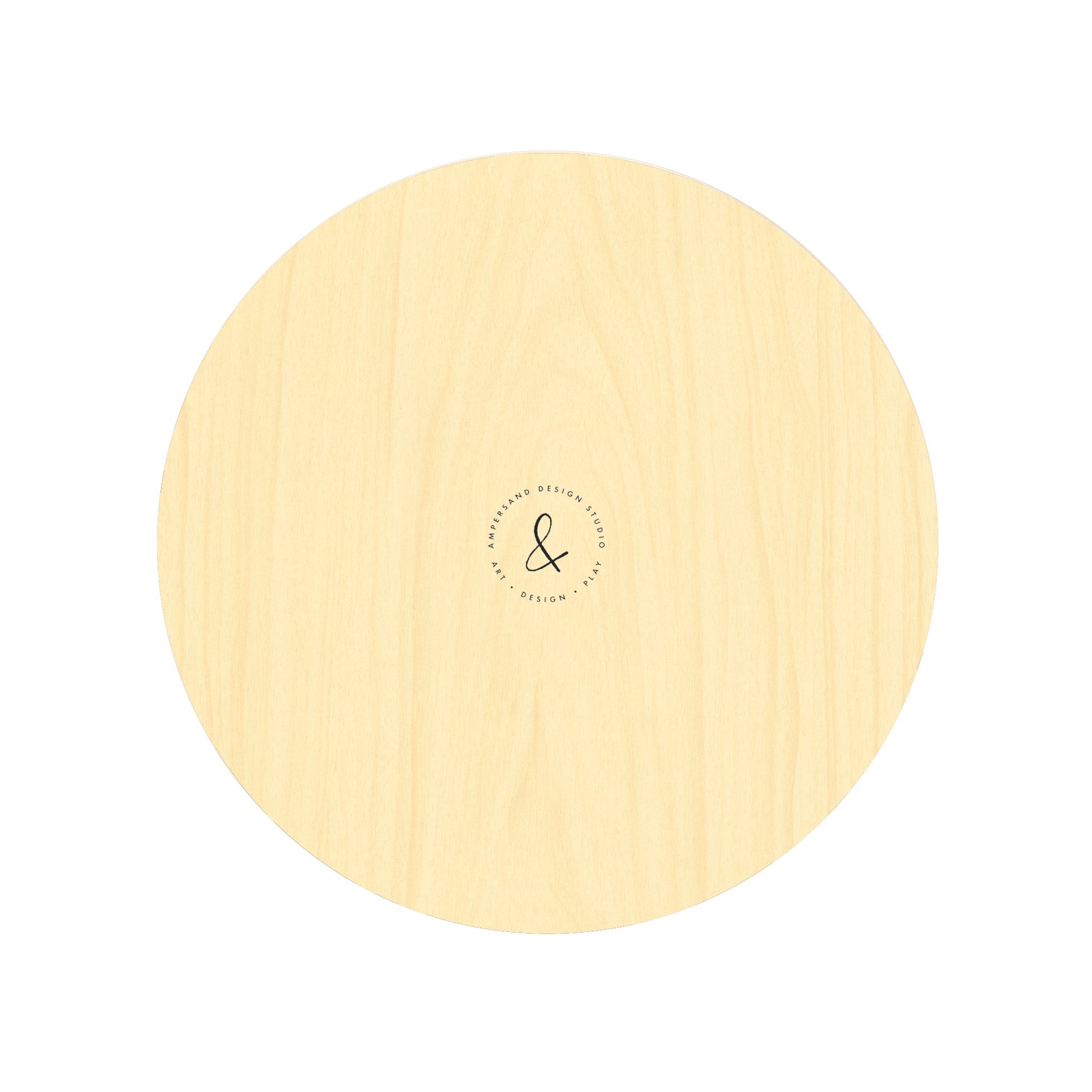 Summer Sun Round Birchwood Tray