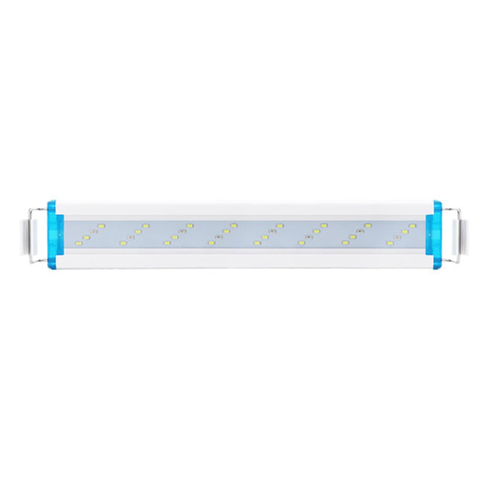 Aquarium Led Light 38Cm/14.96In Fish Tank Light 5.12In Extendable Brackets White Blue Leds For Freshwater Planted Tanks