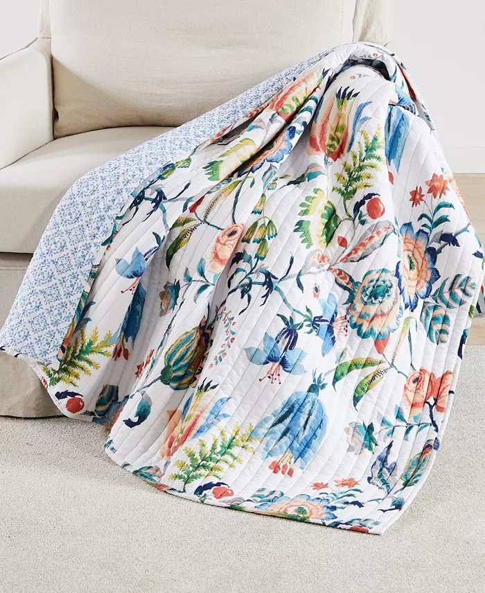 Levtex Home Eleni Quilted Reversible Throw， 50