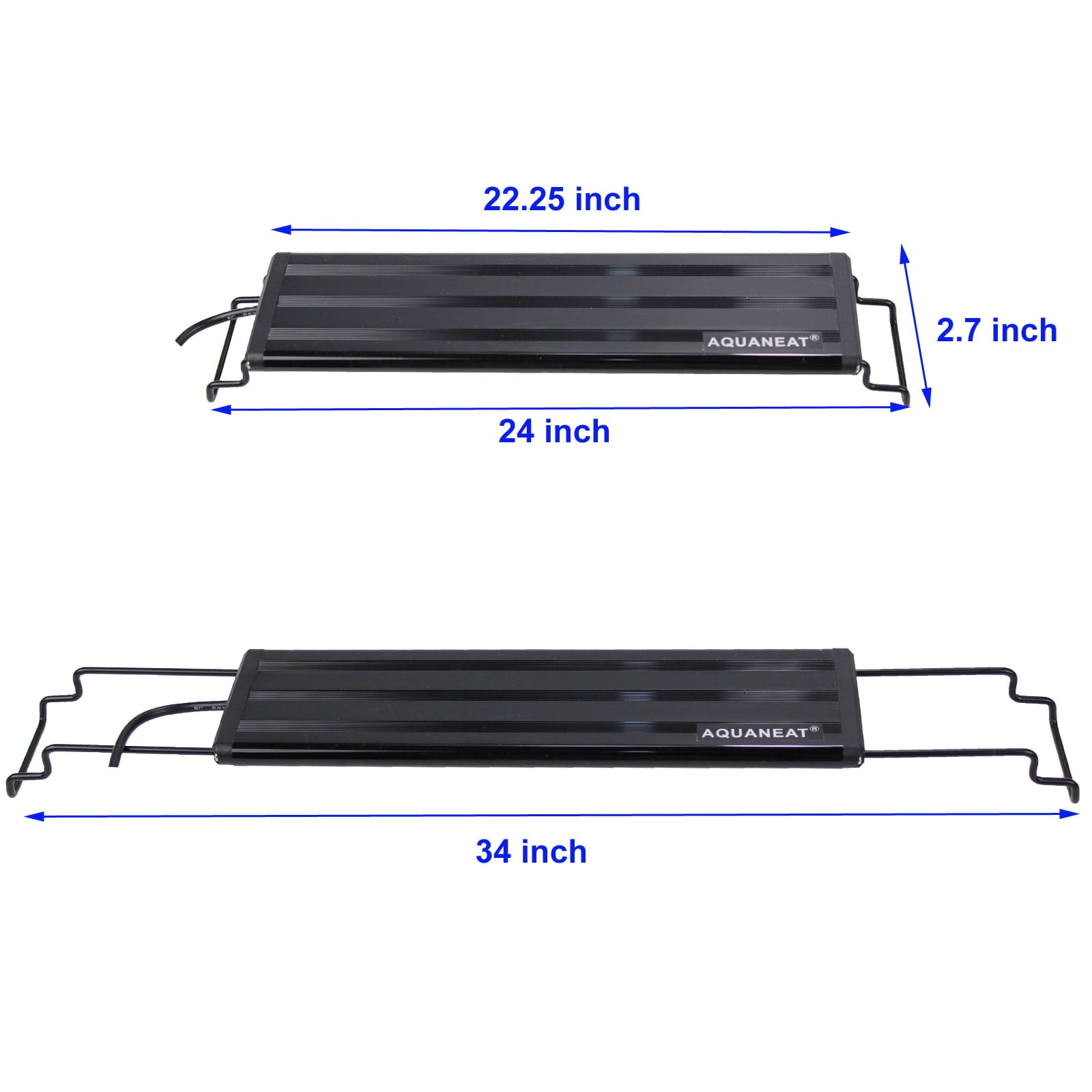 Aquaneat LED Aquarium Light White Blue 24 inch Fresh Water Fish Tank Light