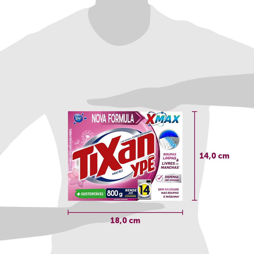 Sabao em Po Tixan Ype Maciez 800g