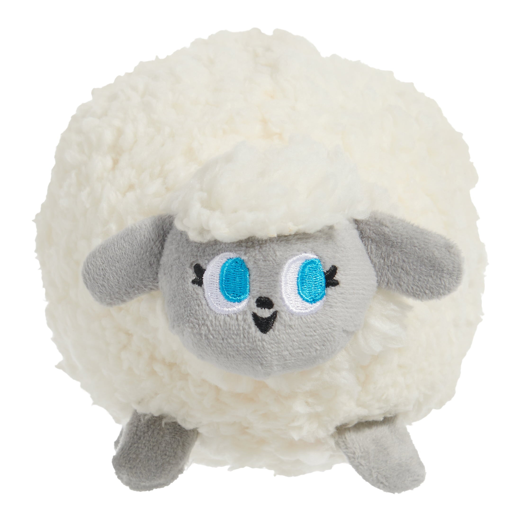 BARK Plush Dog Toys， Ewenice Lamb， with Crazy Crinkle and Hidden Squeaker Ball for All Dog Sizes