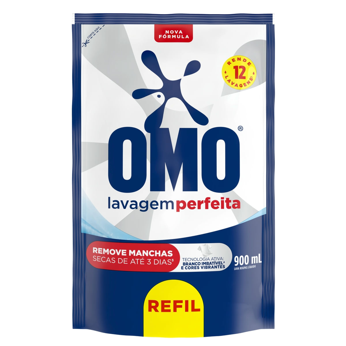 Sabao Liquido Refil Omo Lavagem Perfeita 900ml