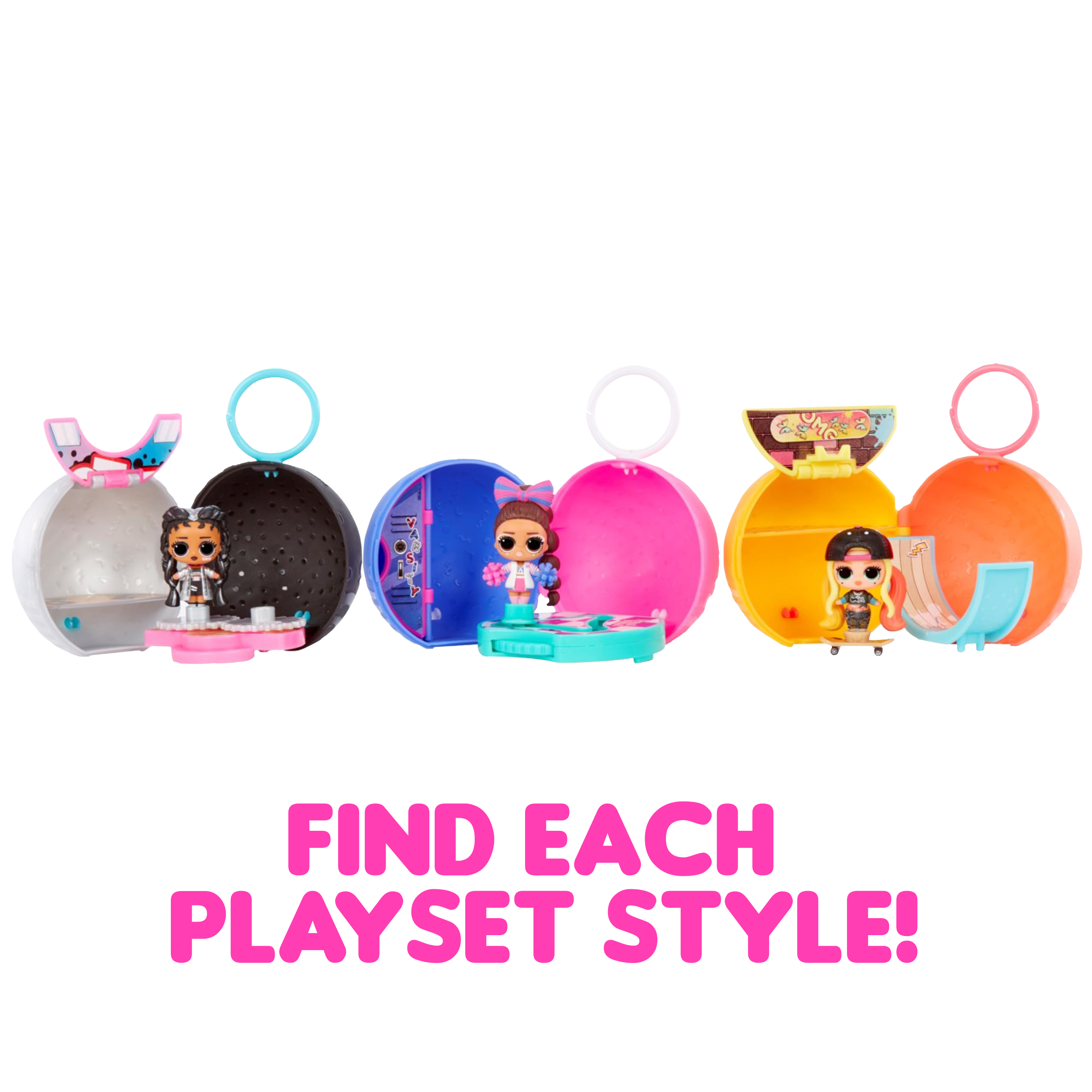 Mini LOL Surprise Move & Groove with Mini OMG Fashion Doll, Surprises, Mini Dolls, Collectible Dolls, Moving Ball Playset- Great Gift for Girls Age 4+