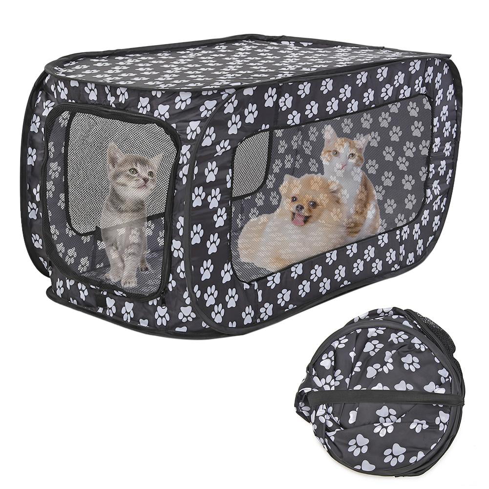Portable Folding Rectangular Pet Tent Dog Cage Playpen Fence Puppy Kennel Dog House Outdoor Removable Mesh Dog Cat Reasonable
