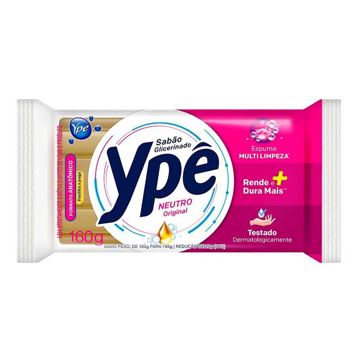 Sabao em Barra Ype Neutro 160g