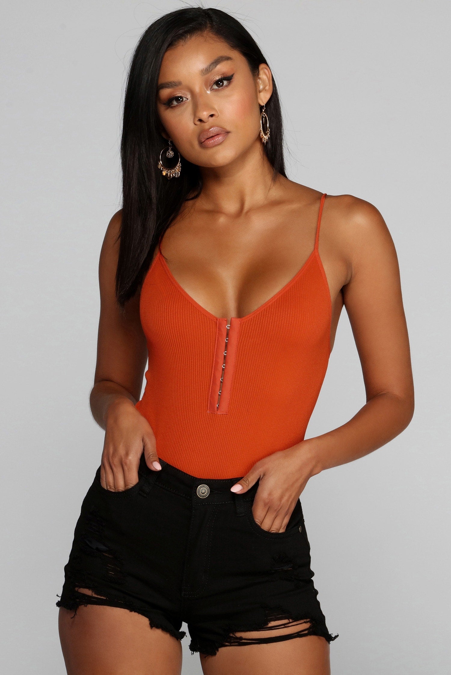 Off The Hook Ribbed Bodysuit