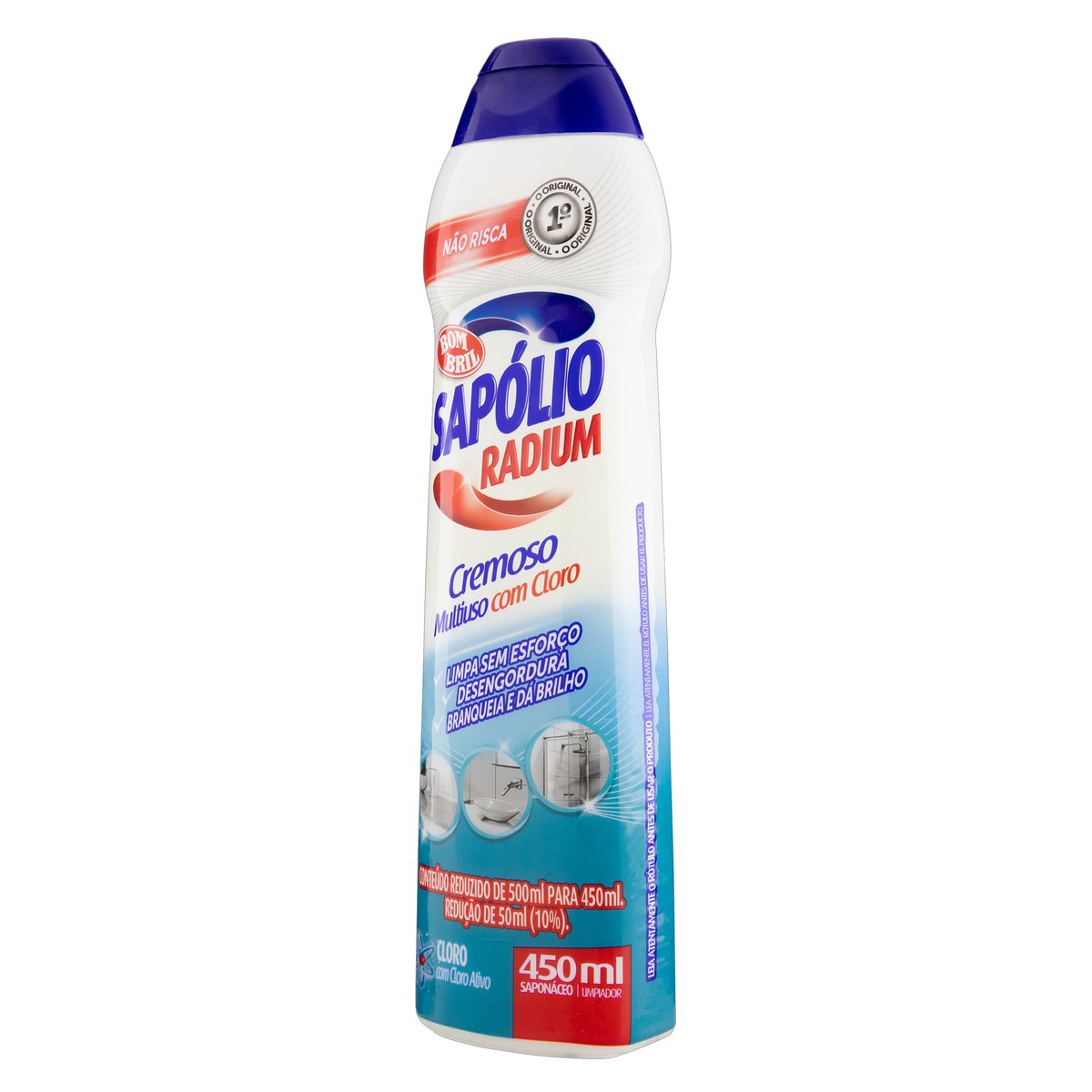 Limpador Multiuso Bombril, Sapolio, Cloro Ativo 450ml