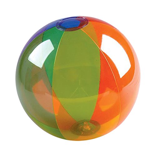 Rhode Island Novelty 16 Inch Rainbow Inflatable Beach Ball (12 Piece Per Order)