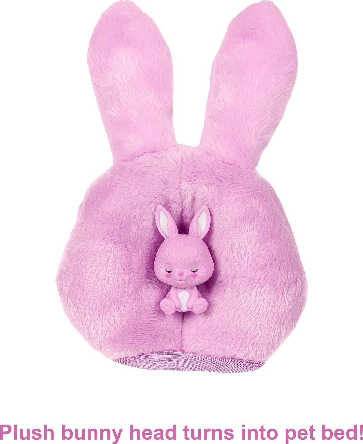 Barbie Cutie Reveal Fashion Doll with Bunny Plush Costume, Mini Pet & Accessories