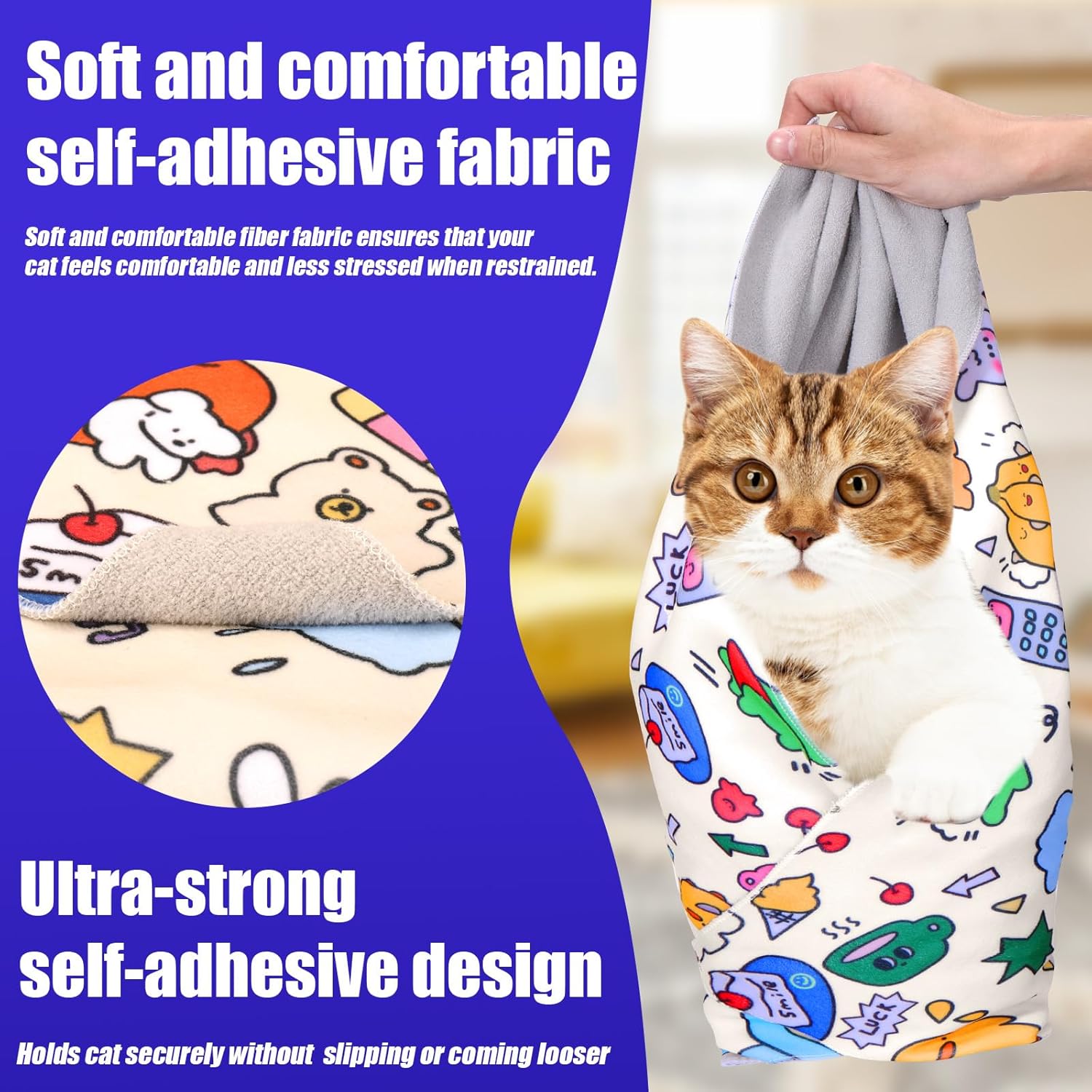 Calm Cat Wrap | Cat Grooming Wrap – Stress-Free Nail Care & Medication