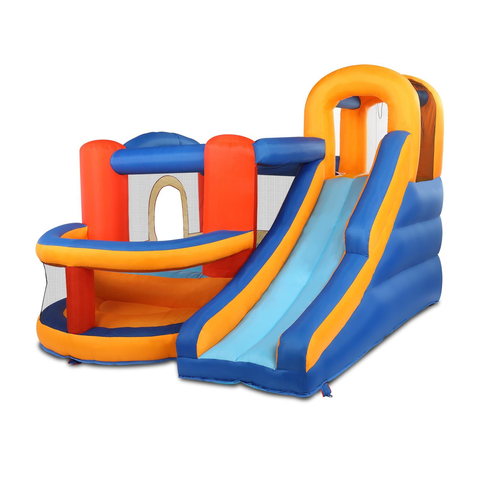 Ktaxon Kids Inflatable Bounce House Castle Ball Pit Jumper Play Slide Without Blower