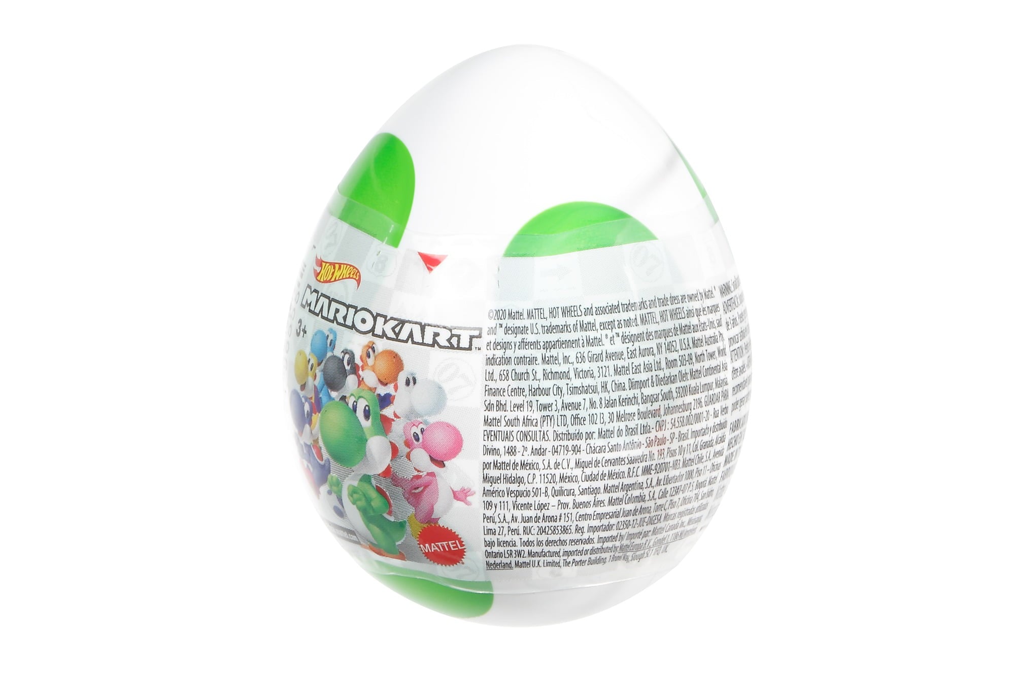 Hot Wheels Mario Kart Yoshi Egg with Surprise 1:64 Scale Yooshi Kart (Styles May Vary)