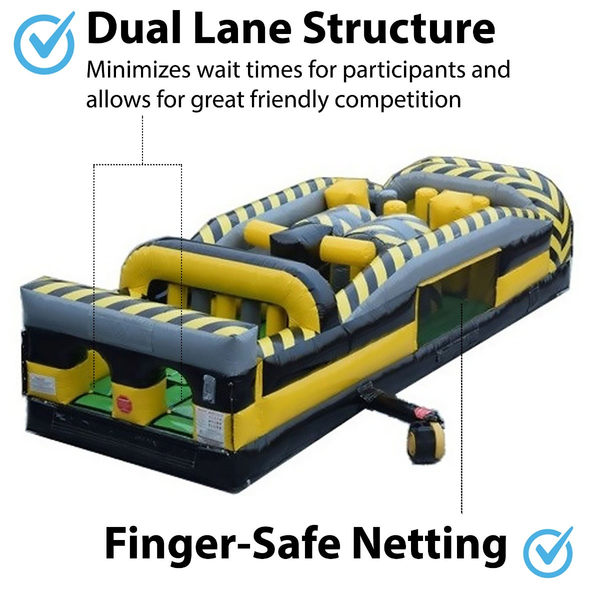 TentandTable  Commercial Inflatable Obstacle Course， Venom， 30'