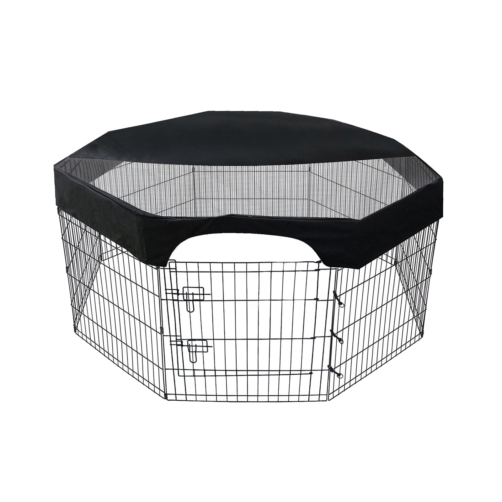 Abody 24 Inch Pet Playpen Cover 8 Panels Octagonal Pet Fence Mesh Cover Playpen Cover