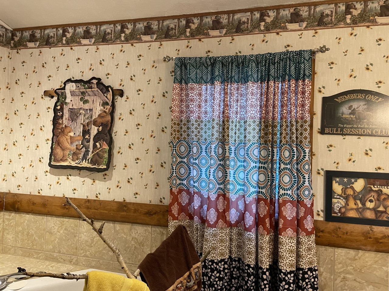 Bohemian Stripe Window Curtain Panel Set