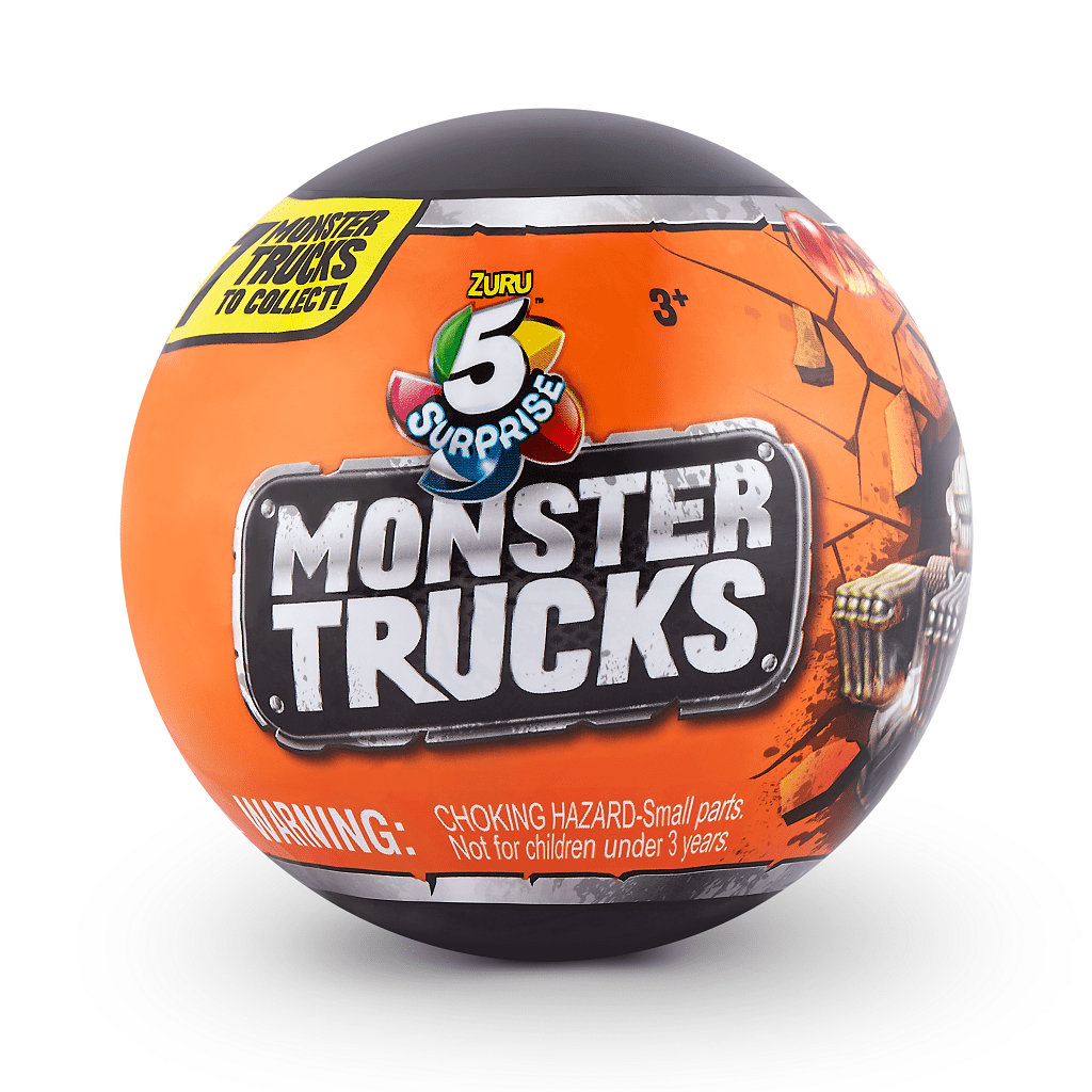 ZURU 5 Surprise Monster Trucks Series 1 Mystery Collectible Capsule