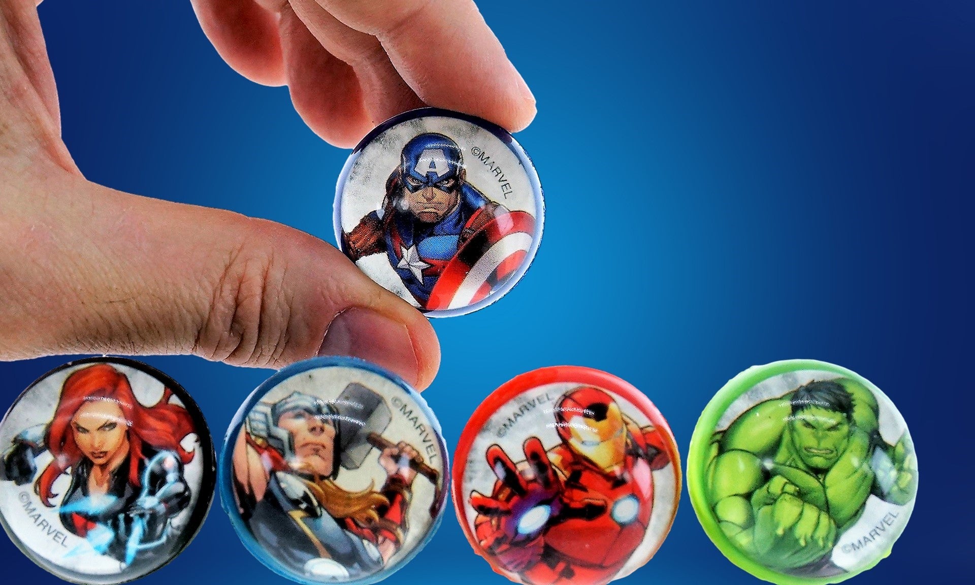 Marvel Avengers Bouncy Balls Superballs Super Hi Bounce 1.2