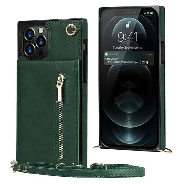(2023 HOT SALE - 48% OFF)Crossbody Wallet iPhone Case-Credit Card Hold