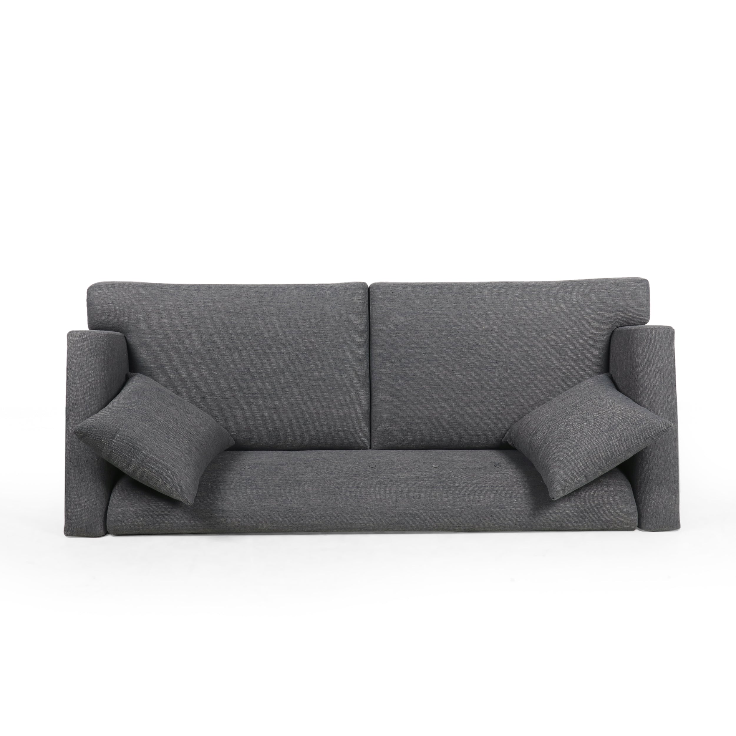 Sparks Mid-Century Modern Upholstered 3 Seater Sofa