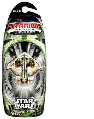 Star Wars Die-Cast Metal Titanium Series Swamp Speeder Vehicle